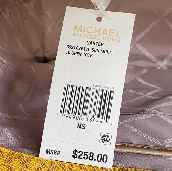 Michael Kors Carter Logo LG Color-Block Tote SET - Picture 7 of 12